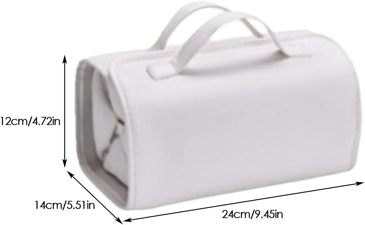 BORSA COSMETICA ARROTOLABILE IN PELLE