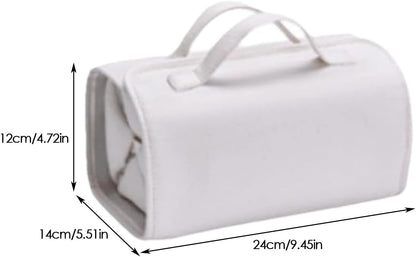 BORSA COSMETICA ARROTOLABILE IN PELLE
