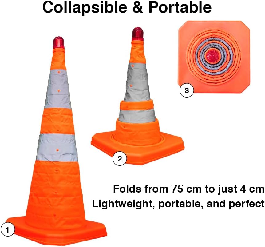 Cono stradale pieghevole