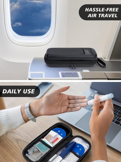 Custodia da viaggio per insulina con display della temperatura