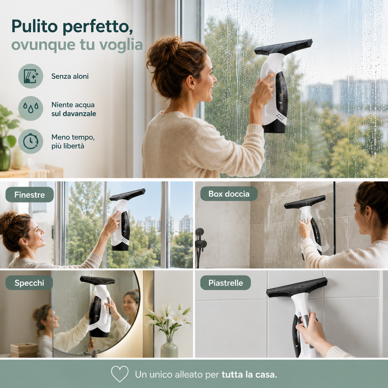 Lavavetri Elettrico con Spray e Aspirazione