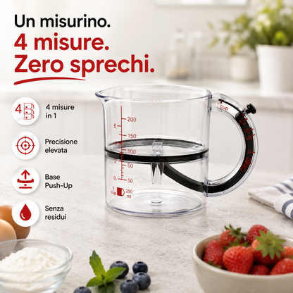 Misurino Regolabile 4 in 1 con Fondo Push-Up