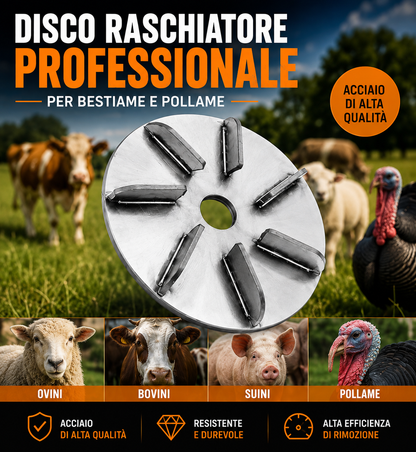 Disco Raschiatore per Bestiame e Pollame 🐔