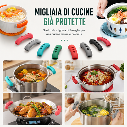 Maniglie in silicone antiscivolo e antiscottatura