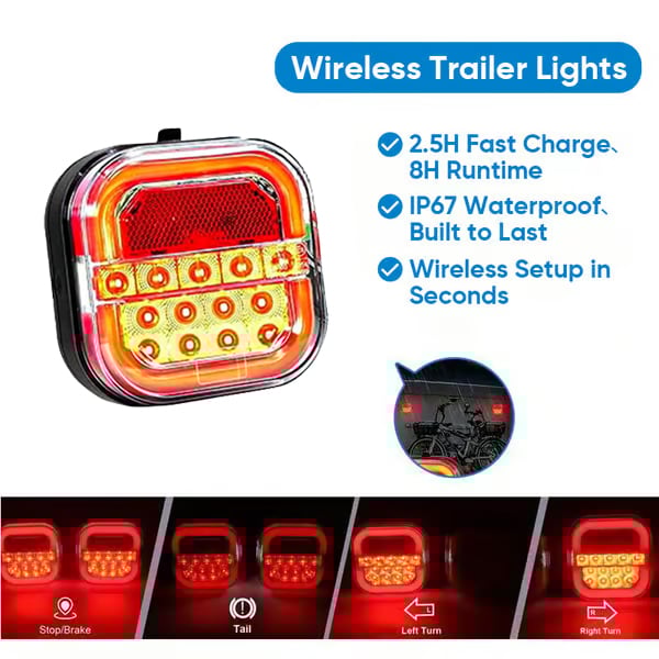 Luce LED per rimorchio senza fili