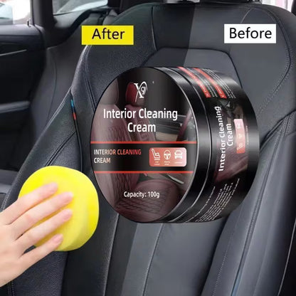 Crema detergente per interni auto