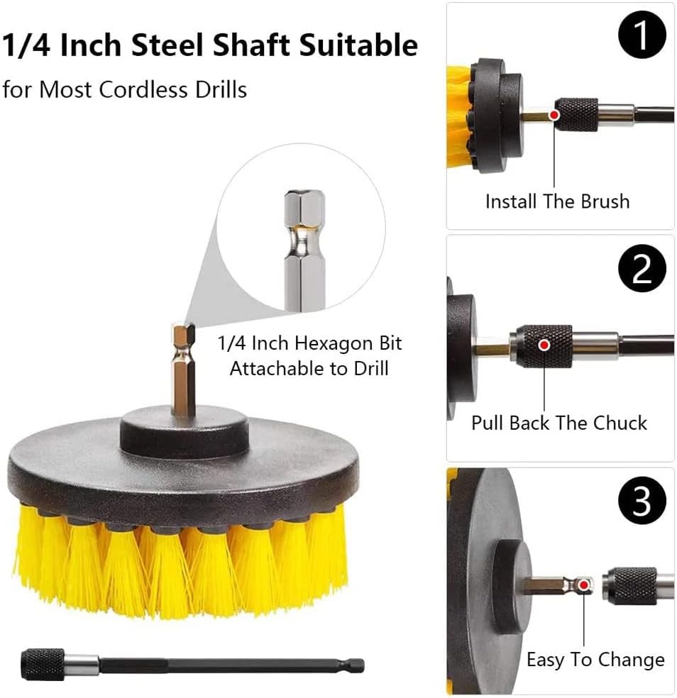 Set di accessori per spazzole da trapano