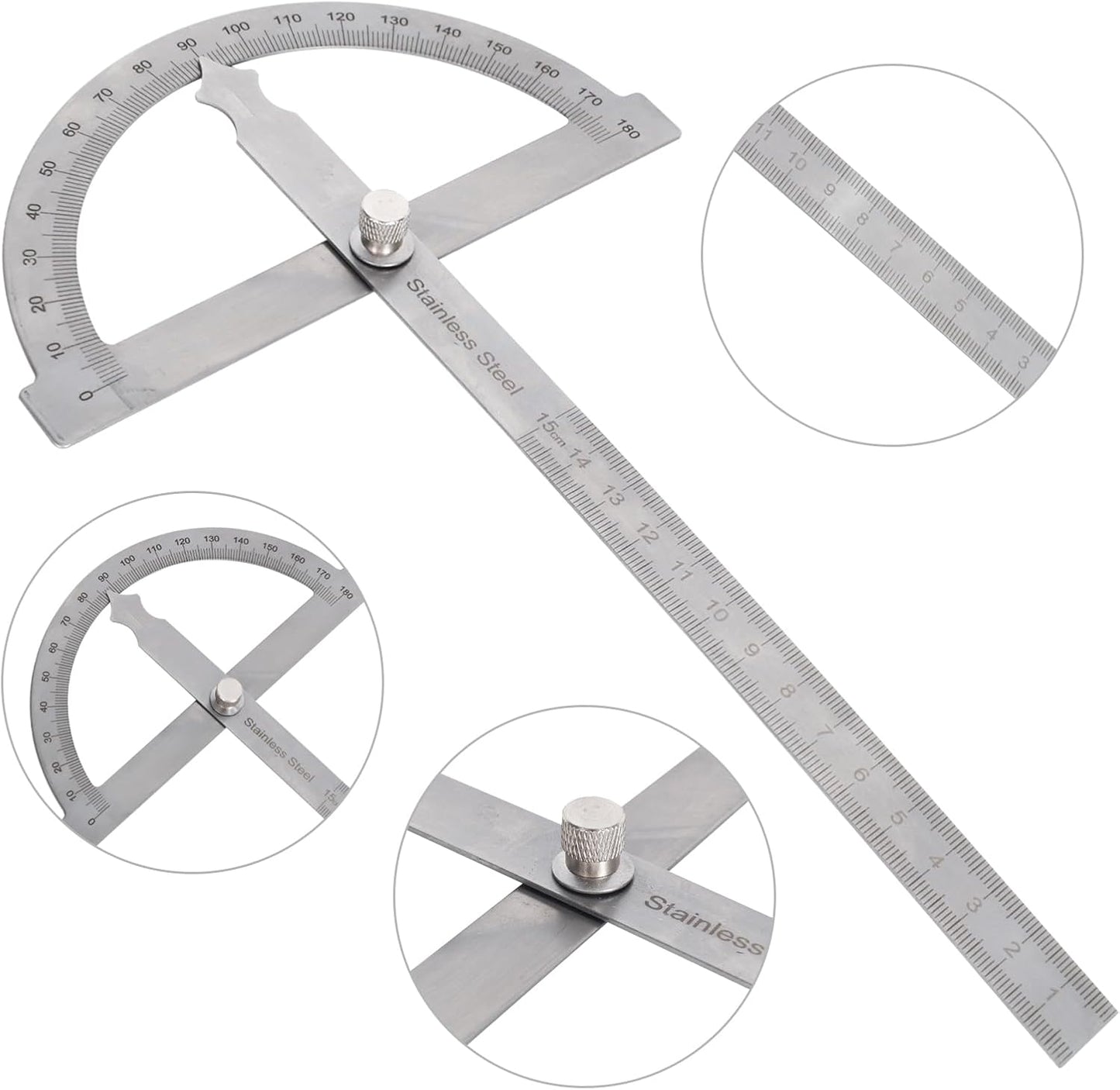 Righello Angolare con Rotazione di 180 Gradi