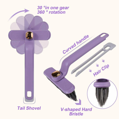 Spazzola di pulizia rotante a 360°