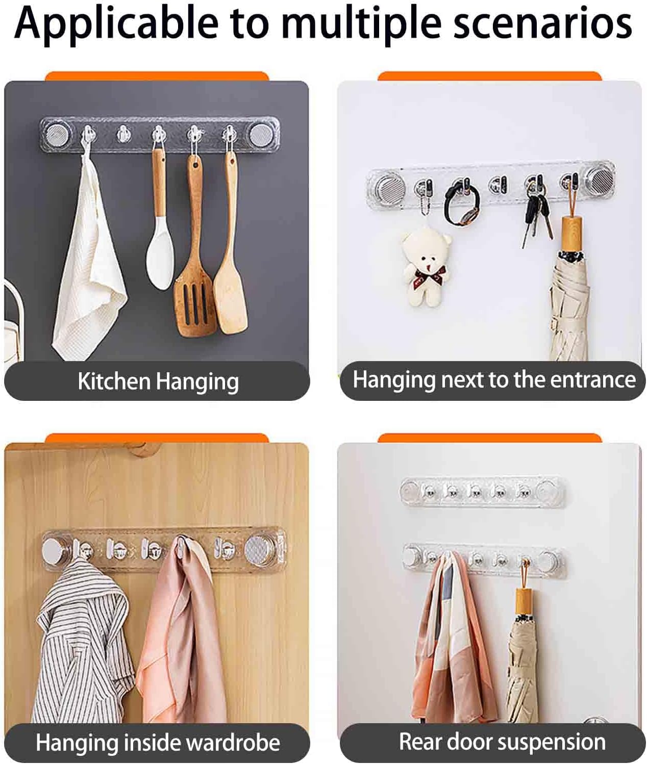 Gancio a ventosa potente senza fori