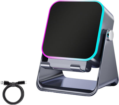 Stazione di Ricarica Wireless 3 in 1 con Cassa a Induzione e Supporto Regolabile