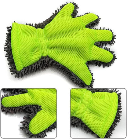 Guanto per lavaggio auto a 5 dita