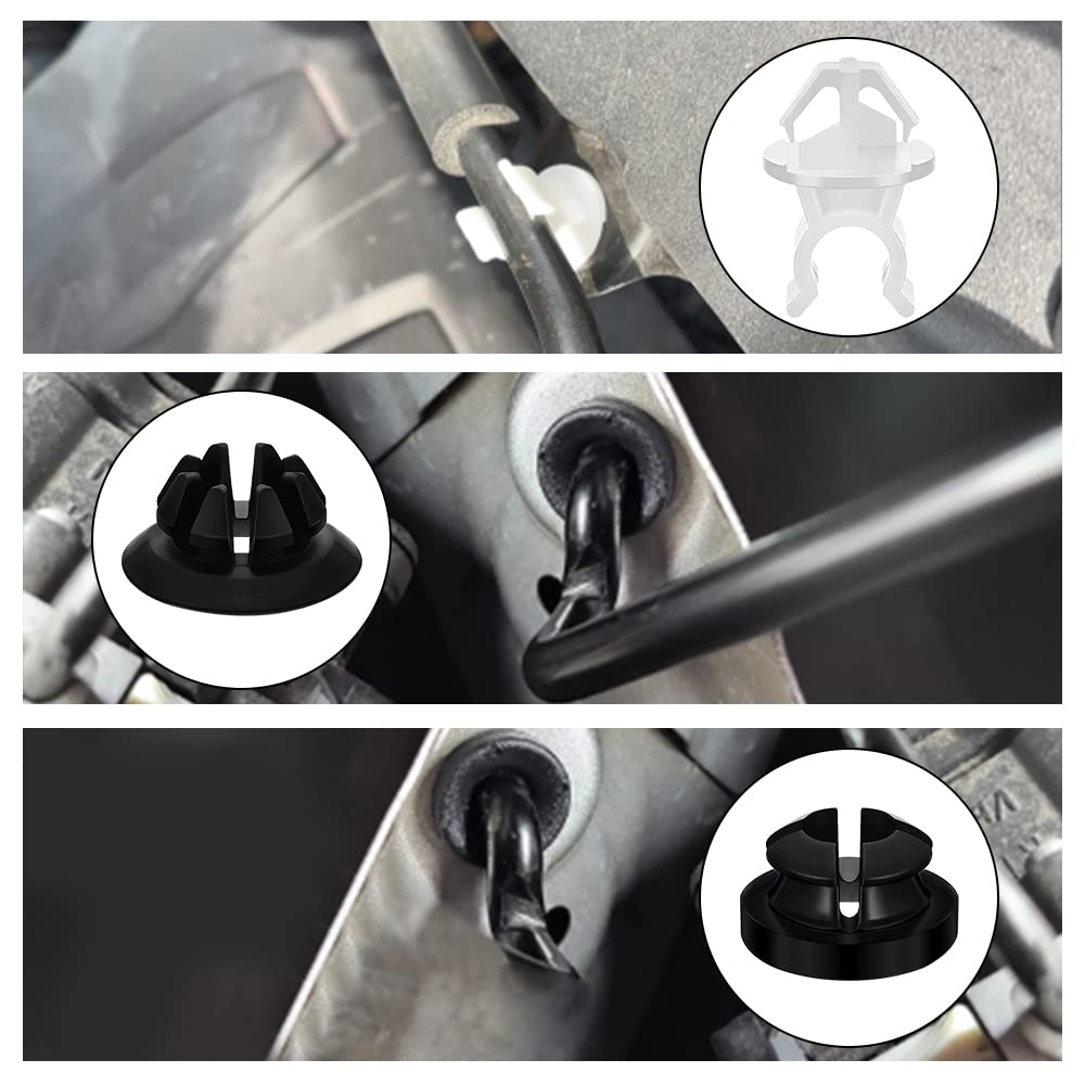 Fermo per asta di supporto cofano