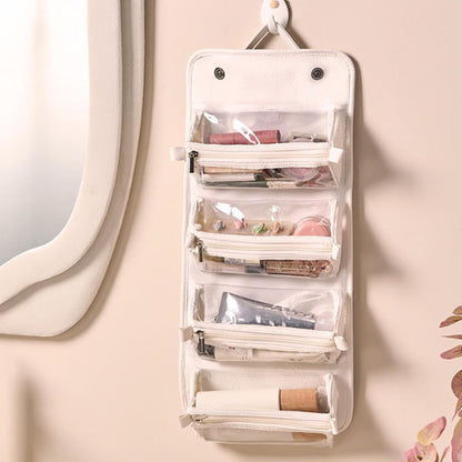 BORSA COSMETICA ARROTOLABILE IN PELLE