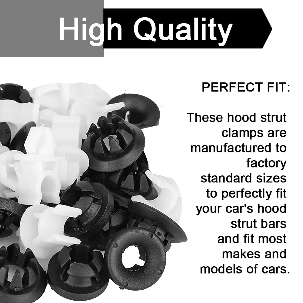 Fermo per asta di supporto cofano