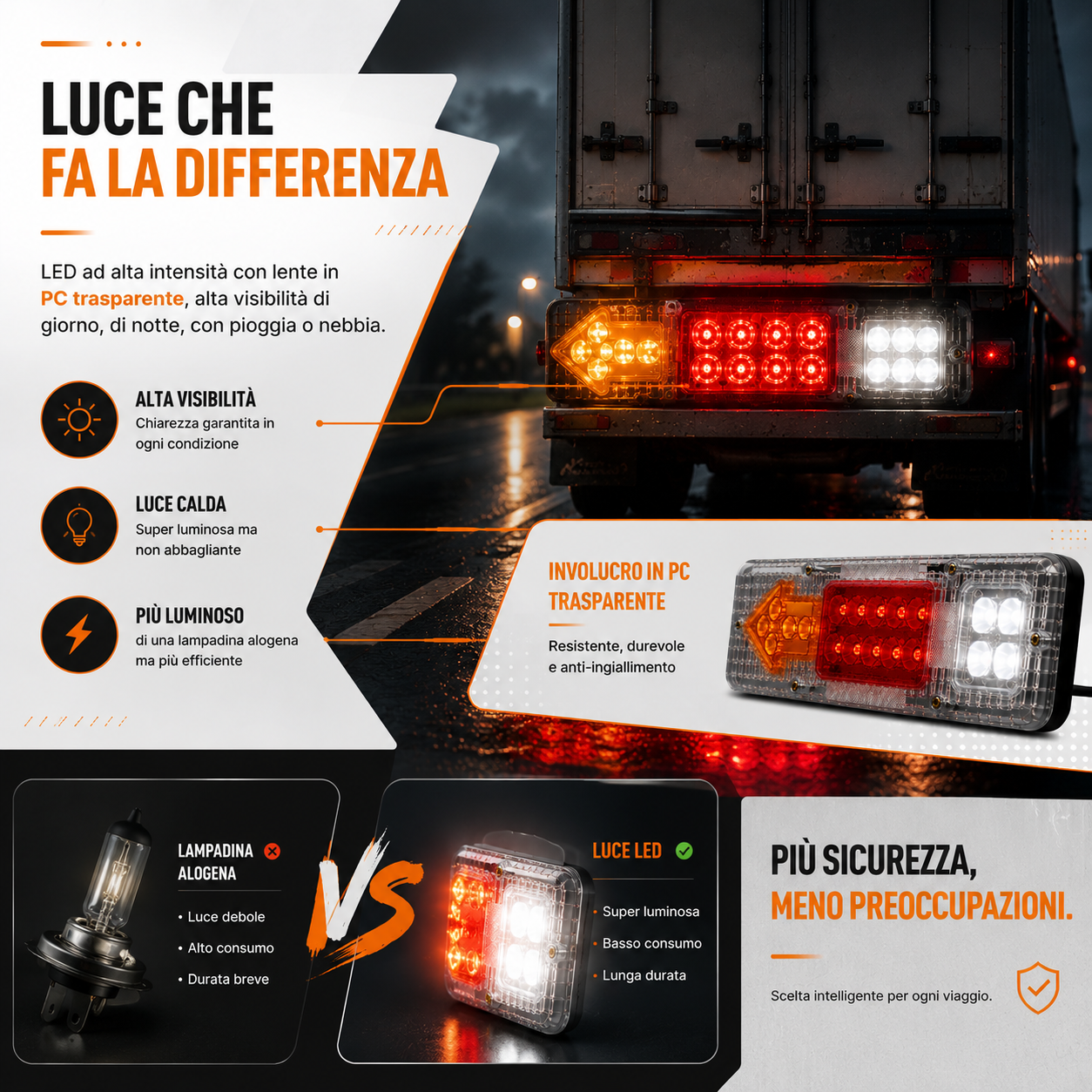 Fanale posteriore LED multi-veicolo universale 🔥