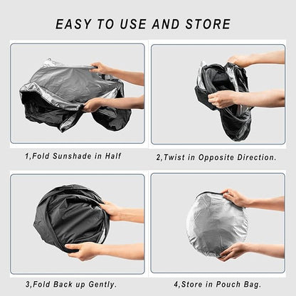 Parasole pieghevole per parabrezza dell'auto