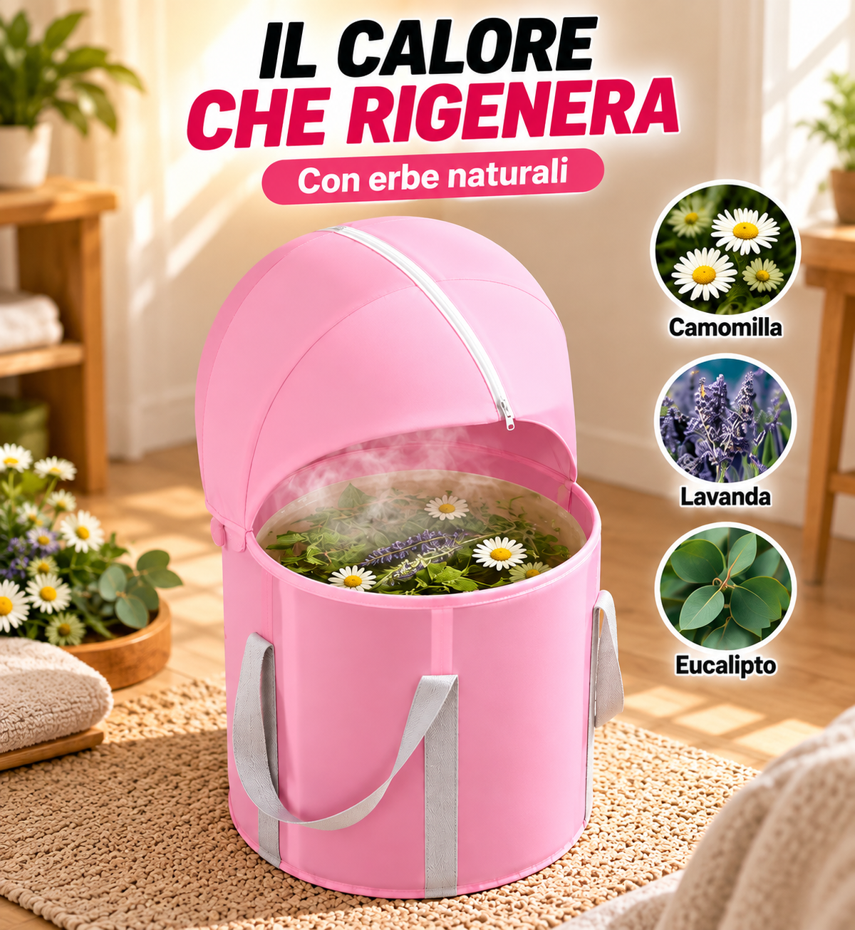 Pediluvio Pieghevole con Copertura Fino alle Ginocchia 🦶
