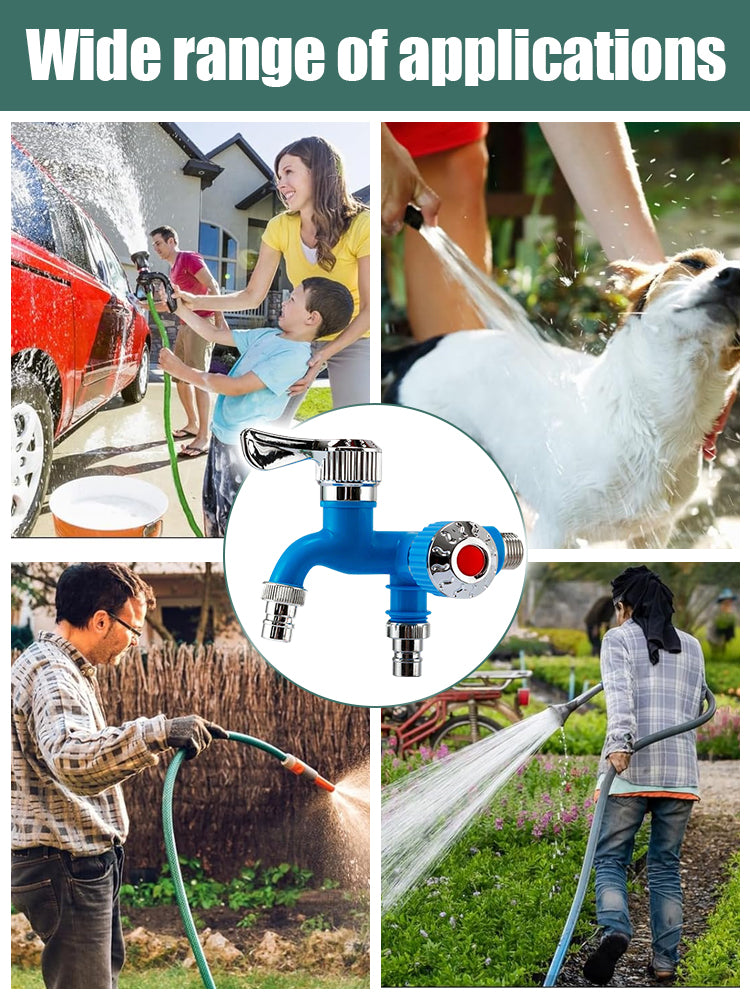 Rubinetto a Doppia Uscita per Tubo