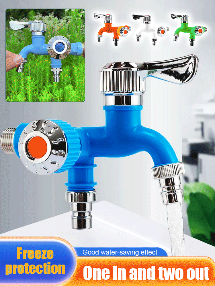 Rubinetto a Doppia Uscita per Tubo