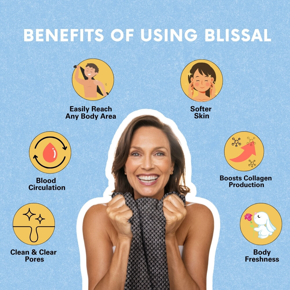 Asciugamano da doccia esfoliante antibatterico