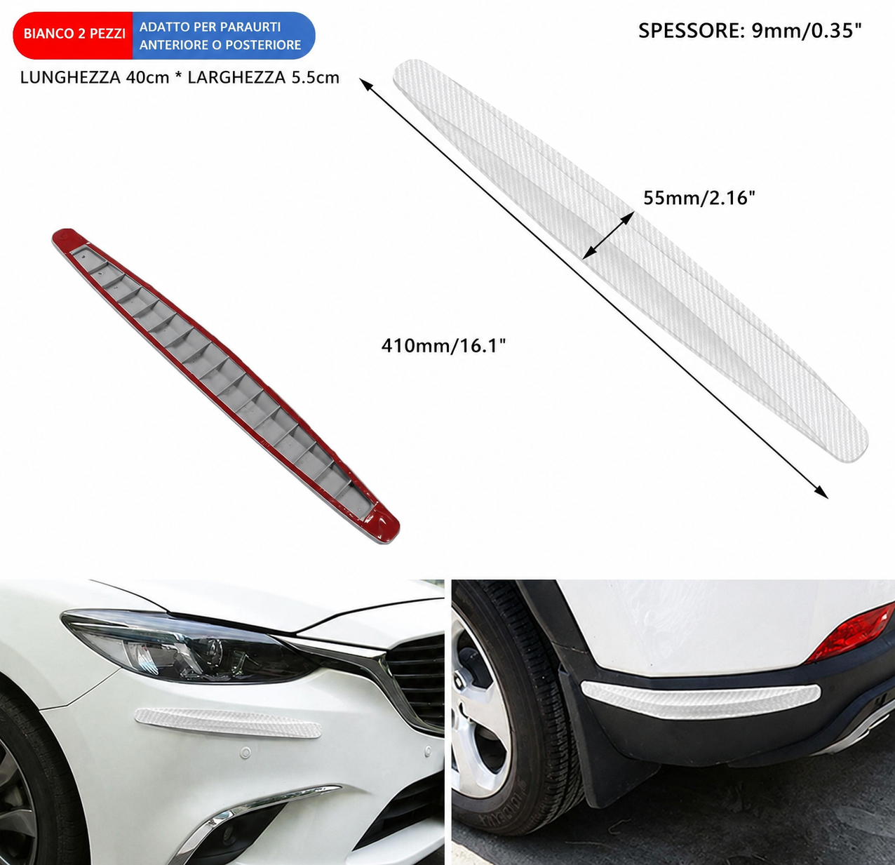 Strisce Paraurti Antigraffio in PVC 🚗