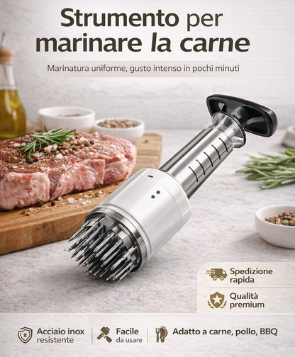 Strumento per marinare la carne