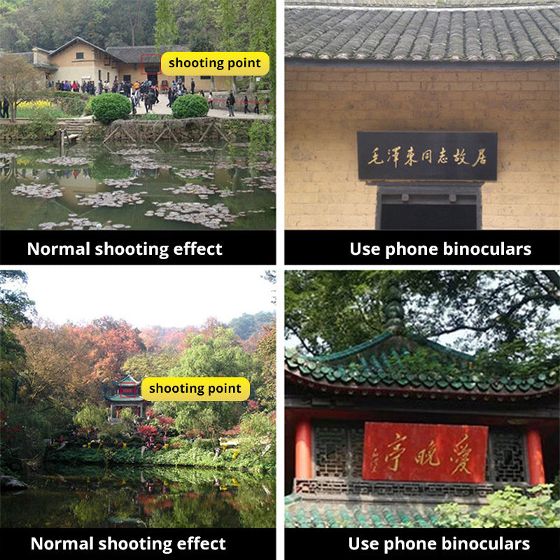 Obiettivo teleobiettivo per telefono con treppiede