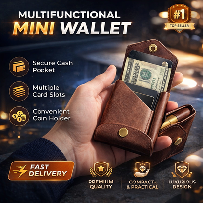 🔥 1+1 GRATIS🔥Portafoglio compatto multifunzionale