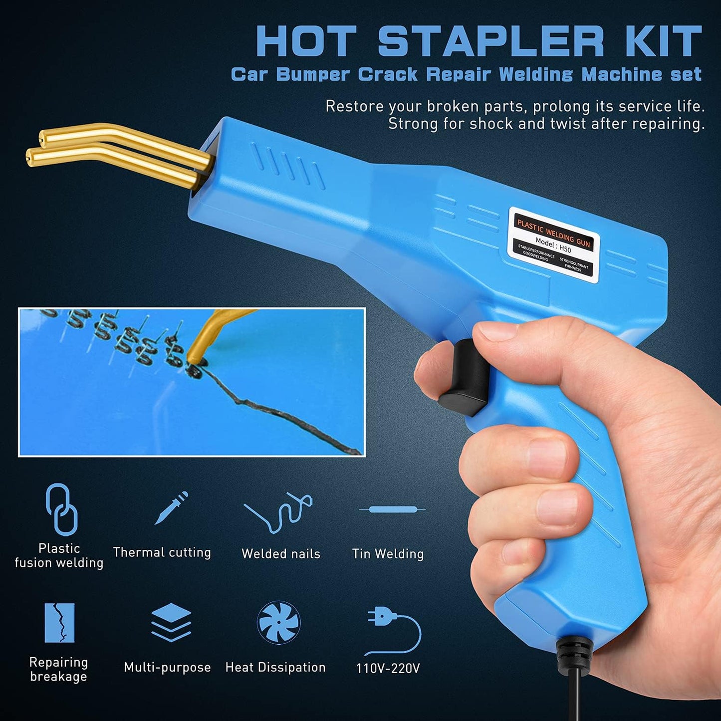 Macchina per saldatura plastica a pinza calda