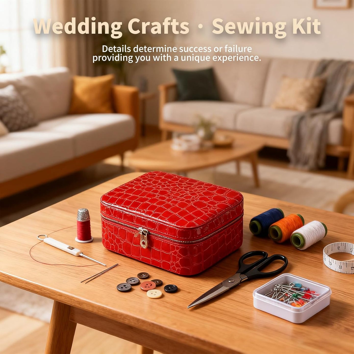 Kit da cucito con custodia portatile