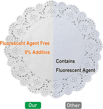 Carta Assorbente con Bordo di Pizzo Doilies