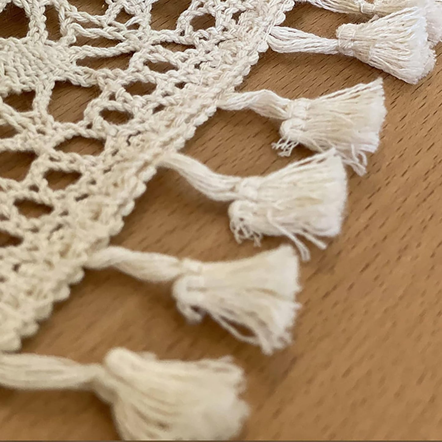 Tovaglia Vintage In Cotone All'uncinetto