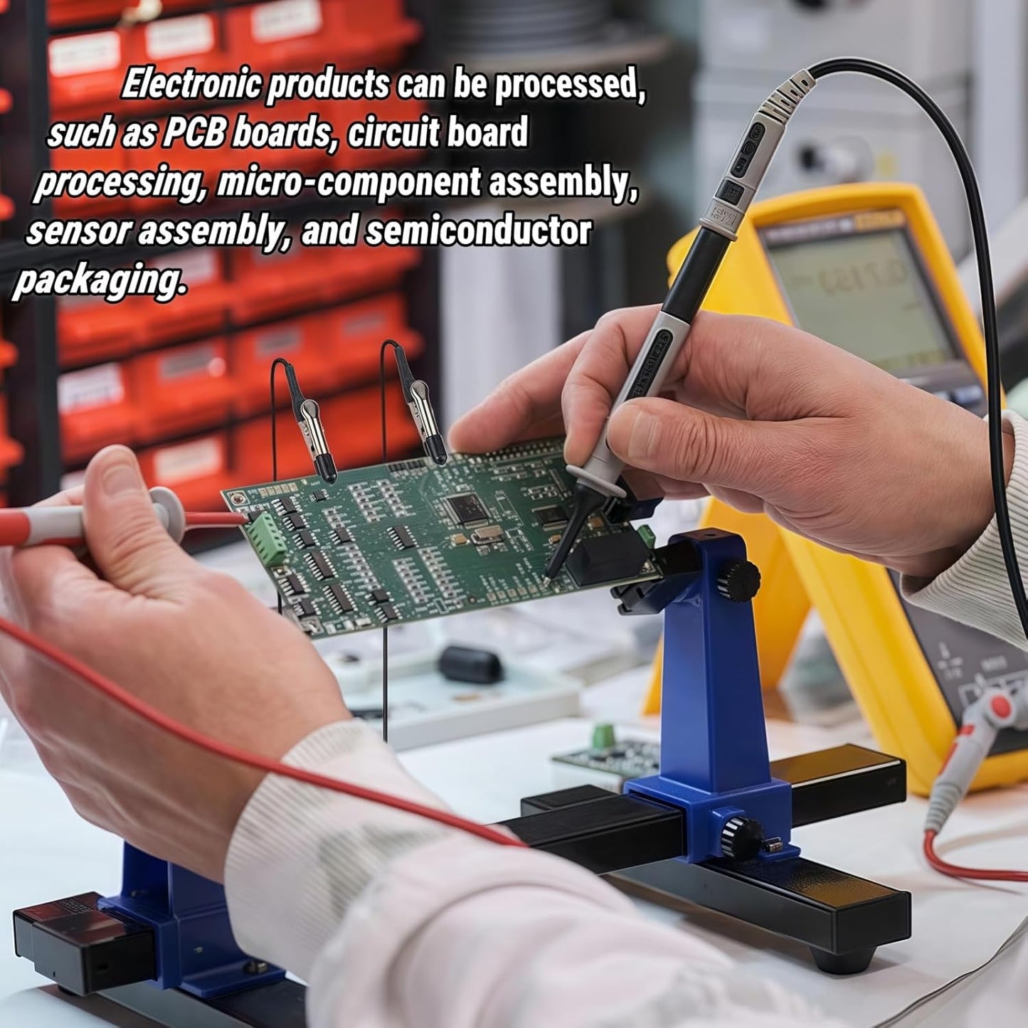 Clip flessibile per saldatura magnetica