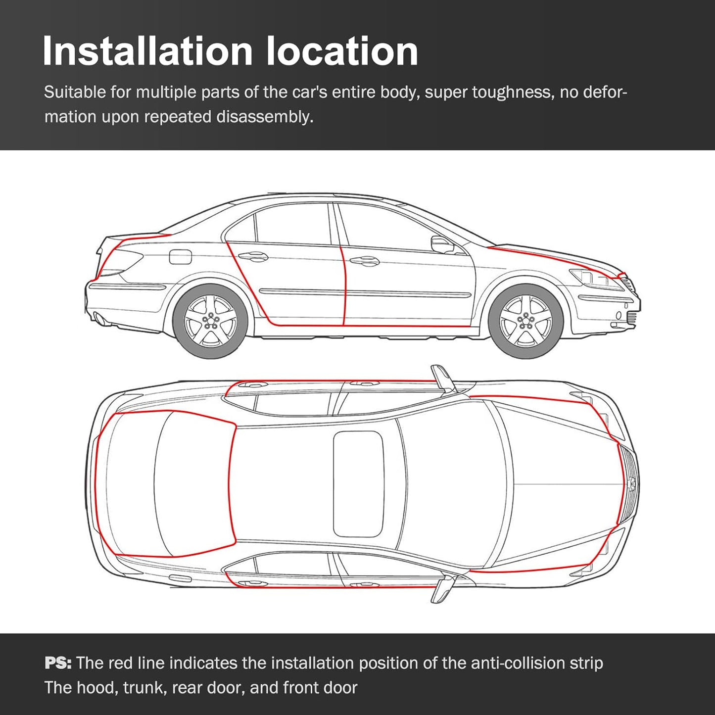 Striscia Anti-collisione per Portiera dell’Auto