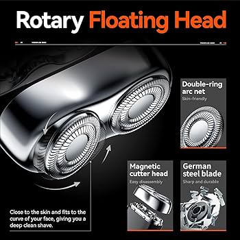 Mini rasoio elettrico a doppia testina