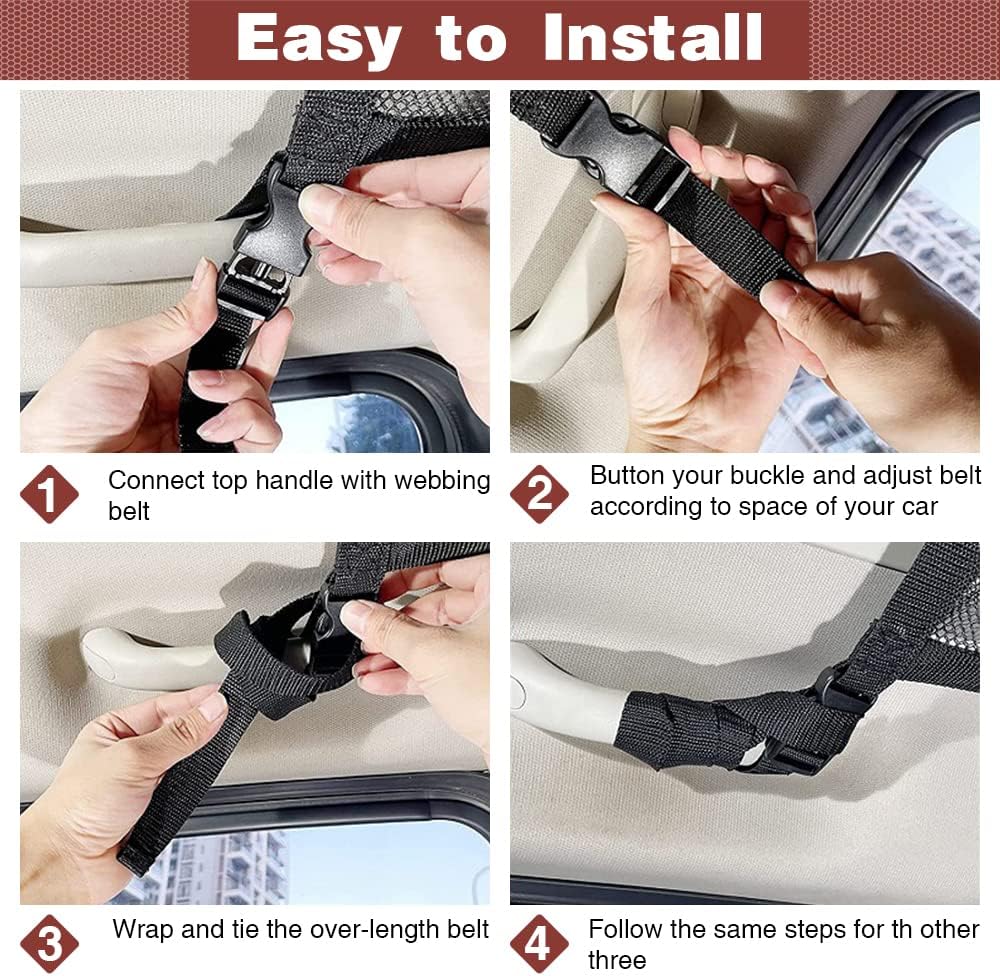 Tasca a rete per riporre l'auto