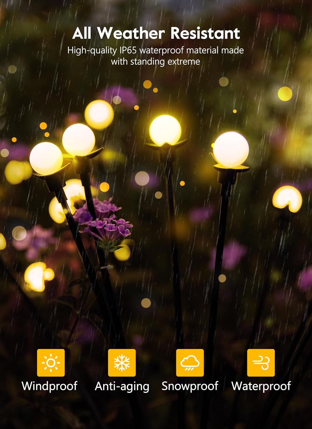 Luce lucciola alimentata ad energia solare