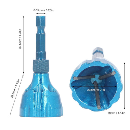 Punta smussatrice a 3 scanalature
