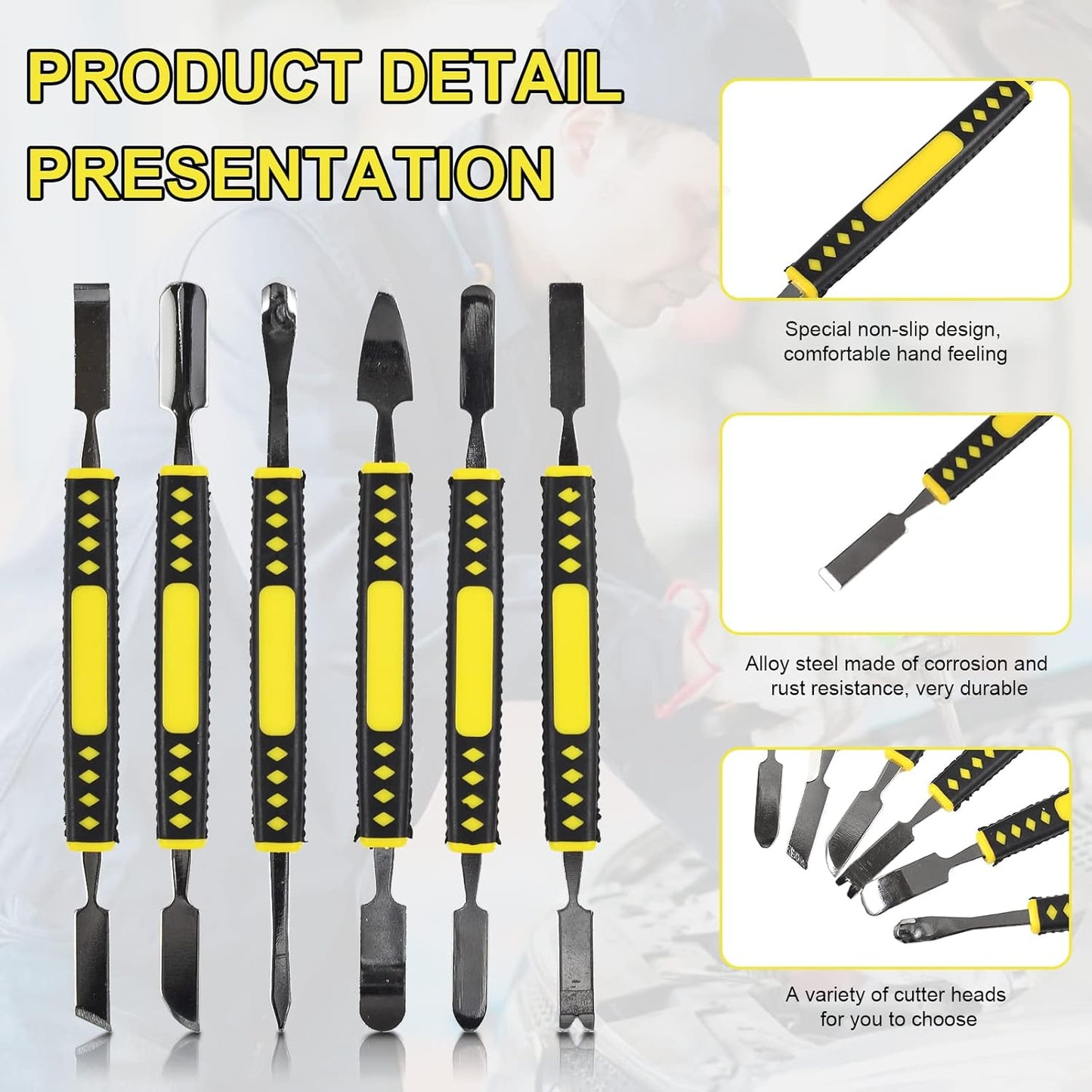 Set di 6 pezzi di piede di porco in metallo