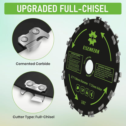 Lama per decespugliatore tipo motosega