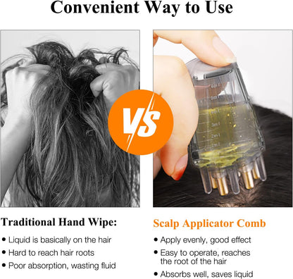 Applicatore per olio per capelli