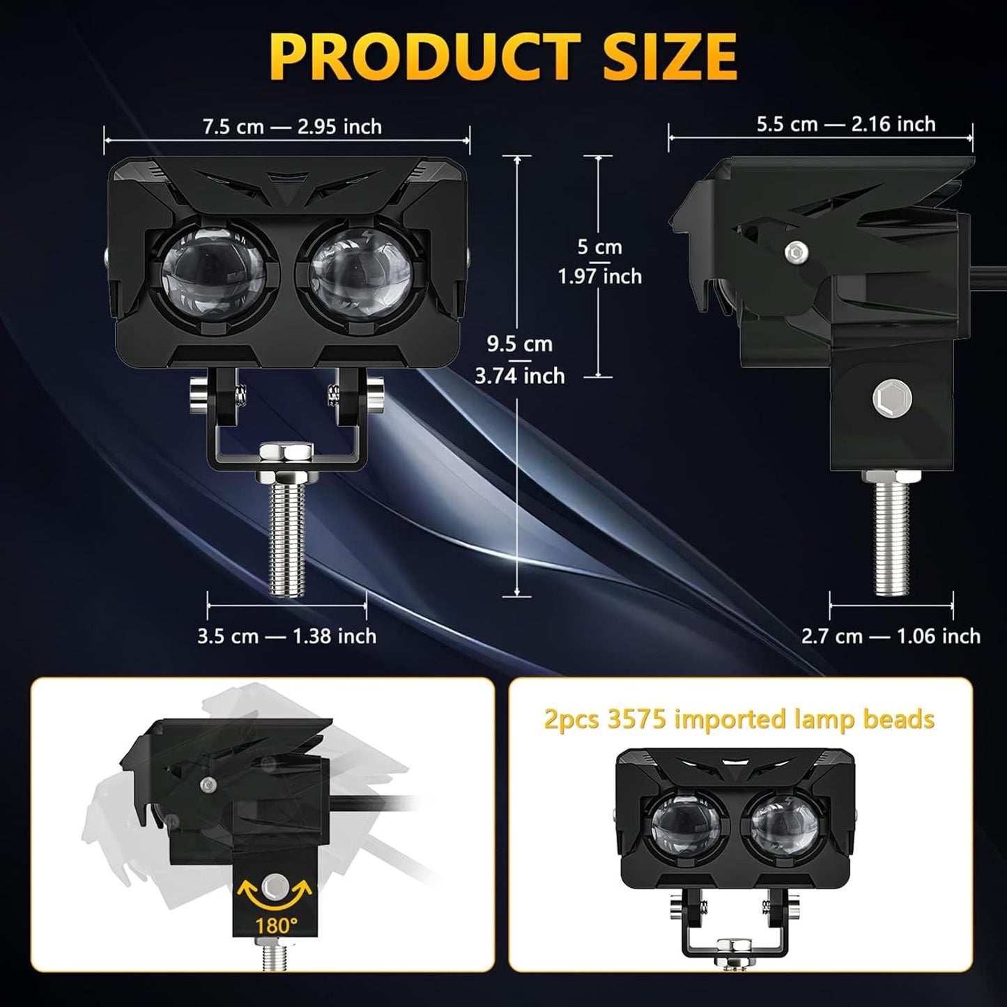 Fari fendinebbia a LED ad alta intensità