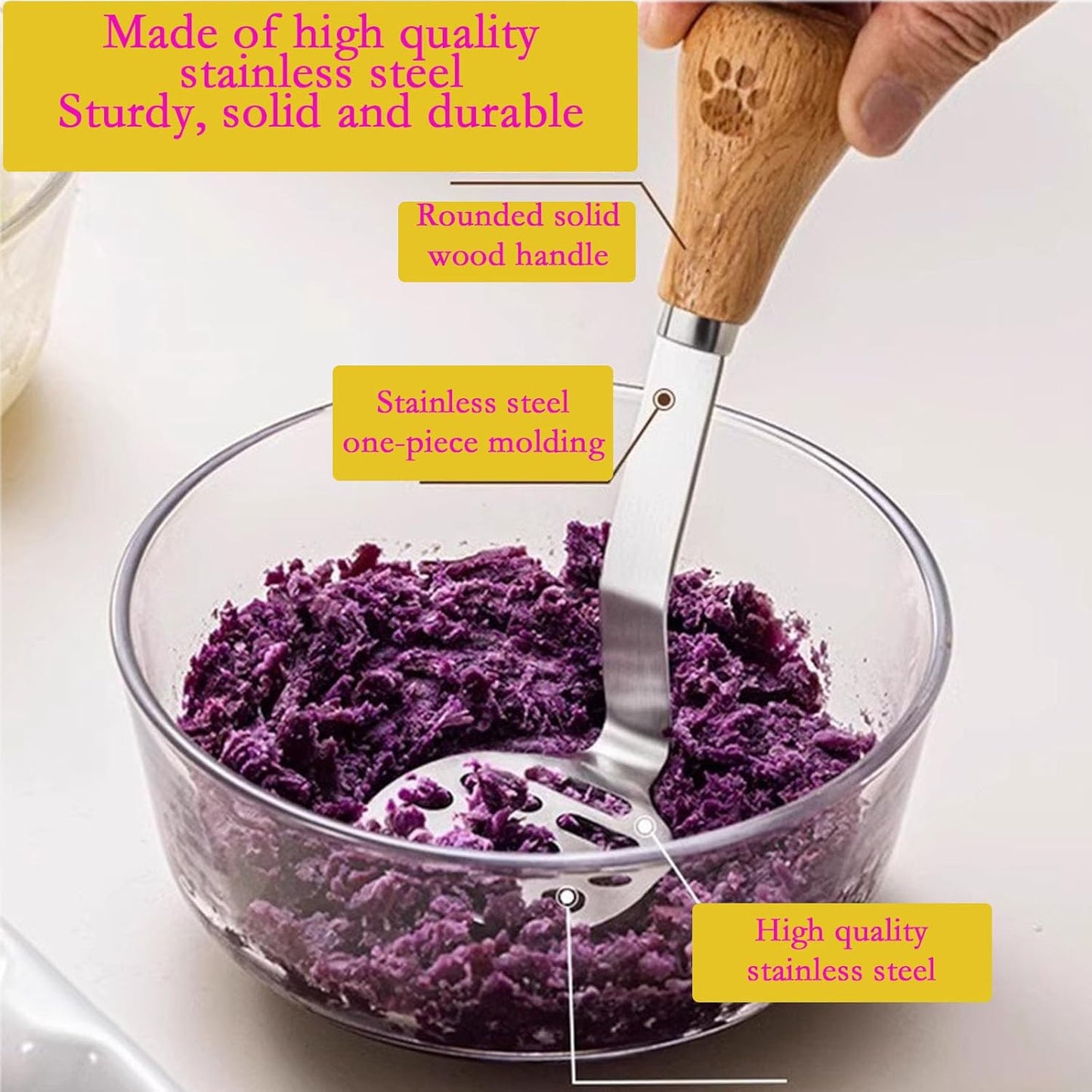 Schiacciapatate in acciaio inox