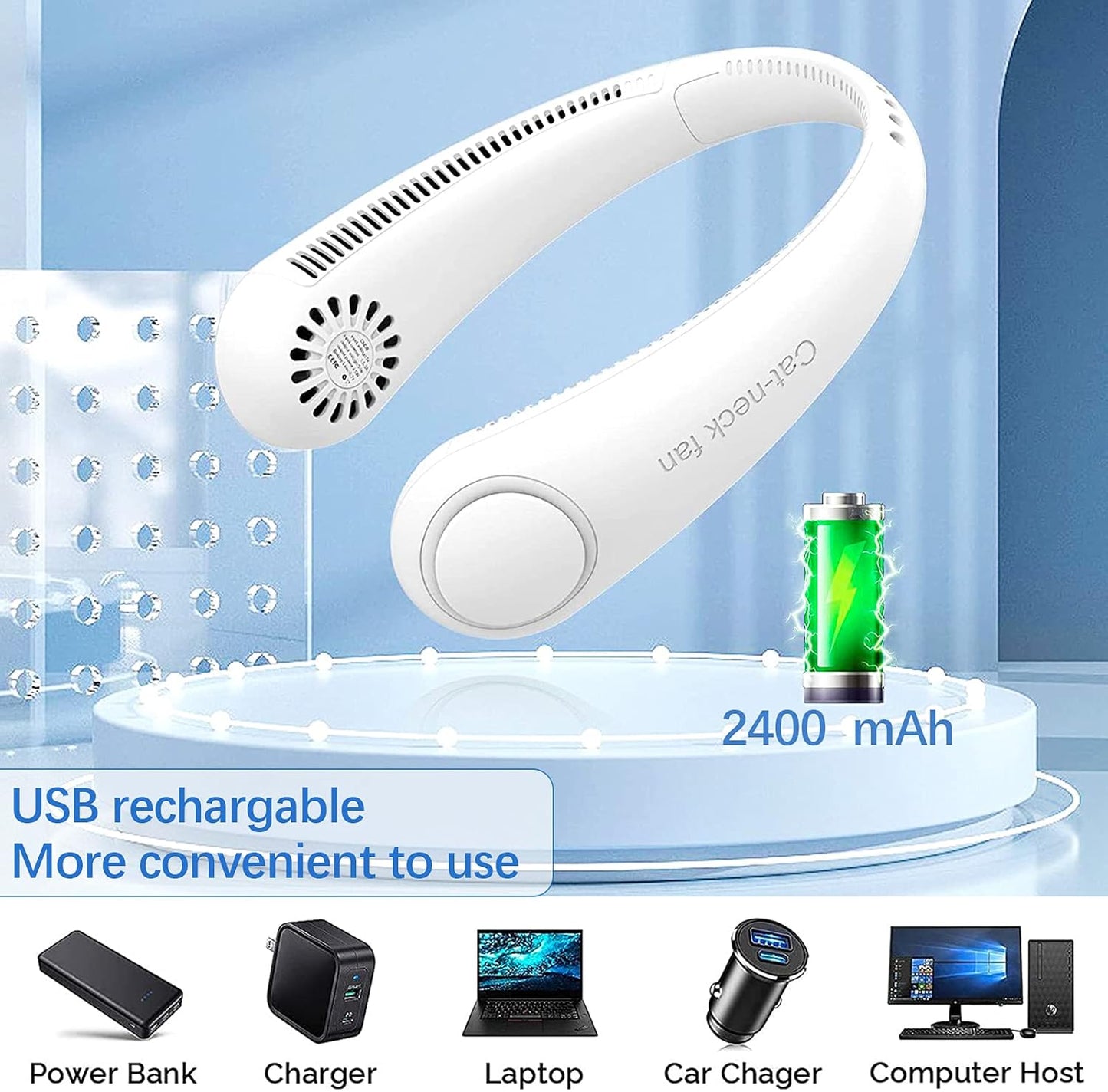 Ventilatore portatile da collo