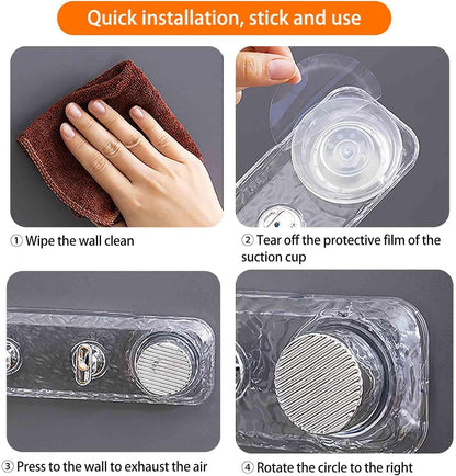 Gancio a ventosa potente senza fori