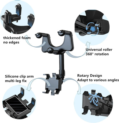 Supporto per telefono da auto girevole