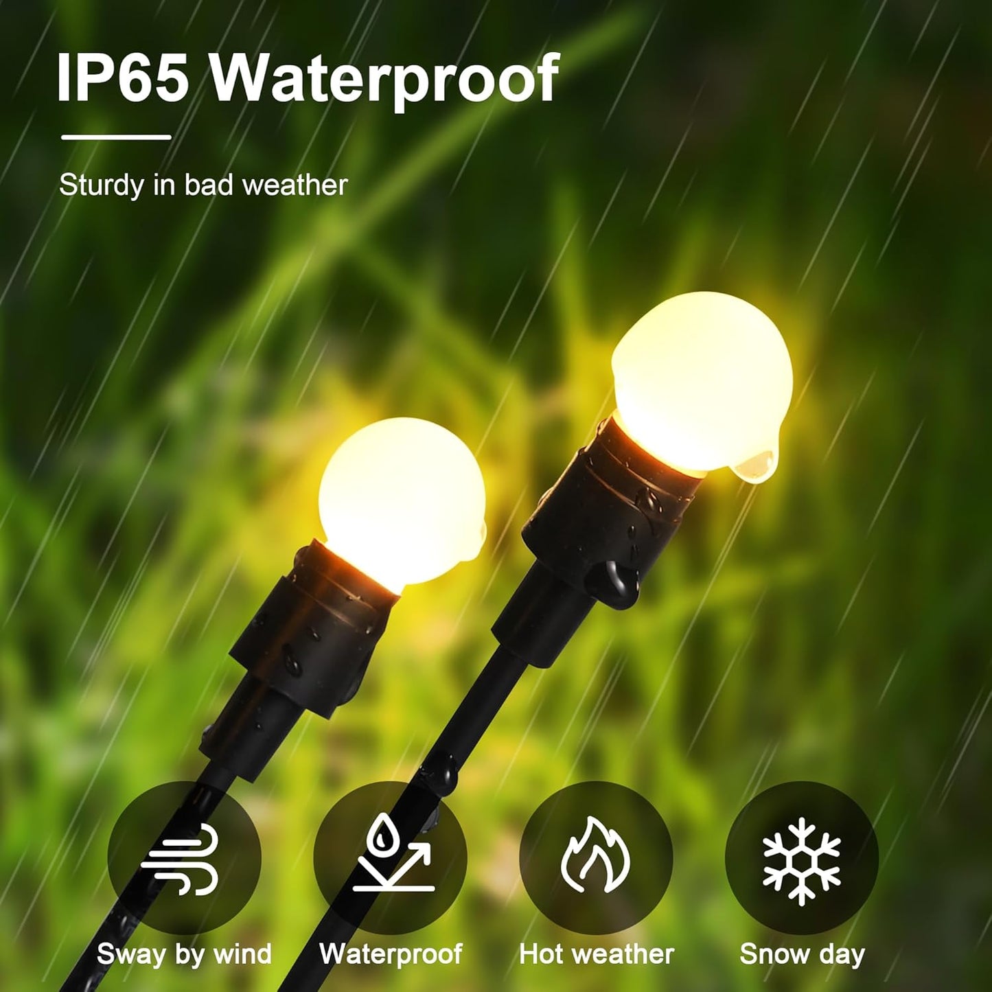 Luce da giardino a forma di lucciola alimentata a energia solare