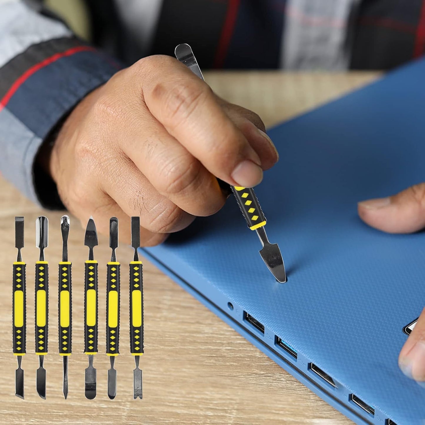 Set di 6 pezzi di piede di porco in metallo