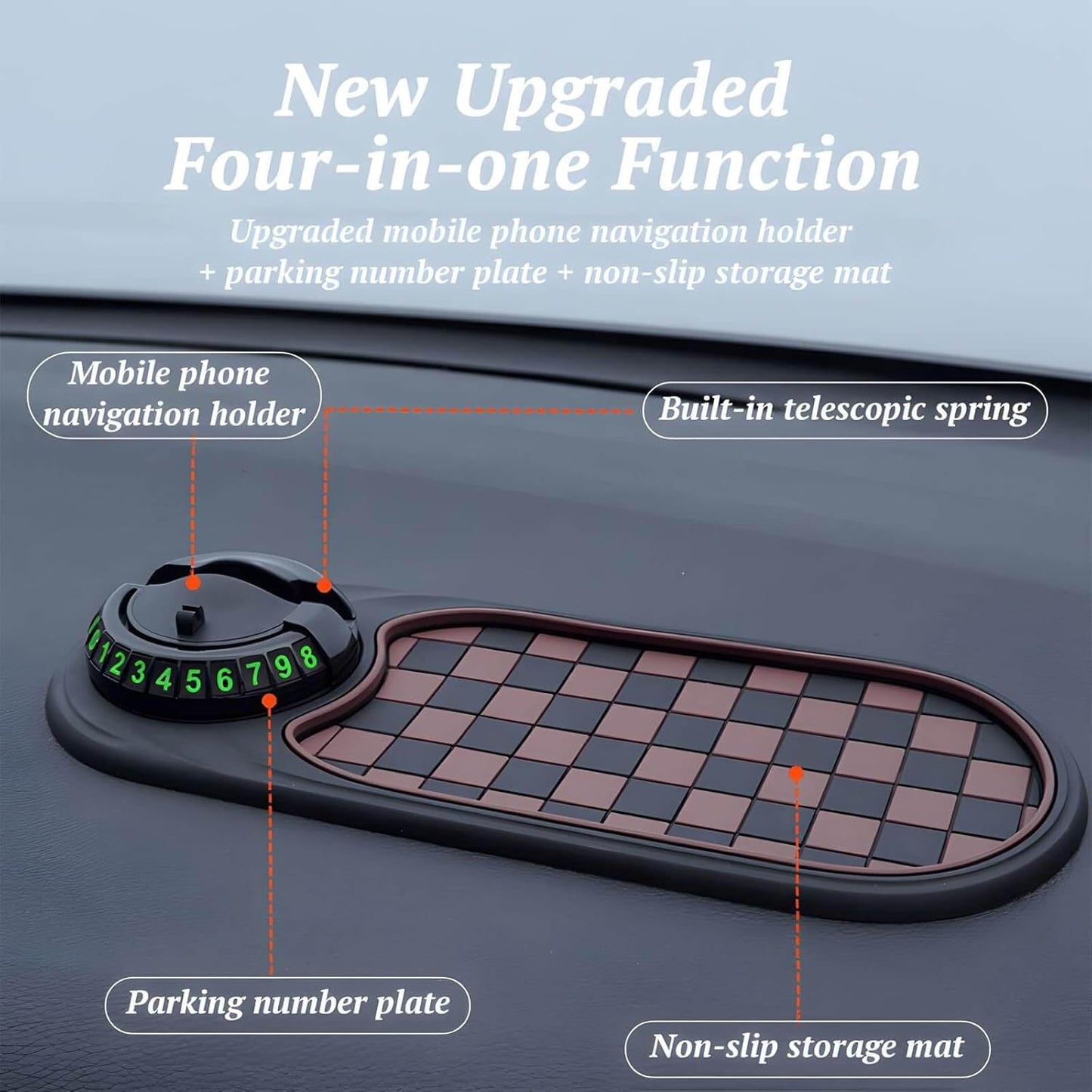 Tappetino antiscivolo multifunzione per auto